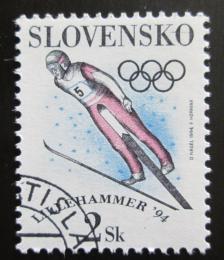Poštová známka Slovensko 1994 ZOH Lillehammer Mi# 187