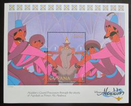 Poštovní známka Guyana 1993 Disney, Aladdin Mi# Block 370