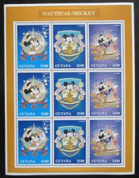 Poštové známky Guyana 1996 Disney, Mickey Mouse Mi# 5638-40 Bogen Kat 18€