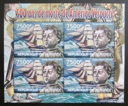 Poštové známky Burundi 2012 Amerigo Vespucci DELUXE Mi# 2400 Bogen Kat 9€