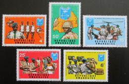Potov znmky Rwanda 1972 Nrodn garda Mi# 474-78