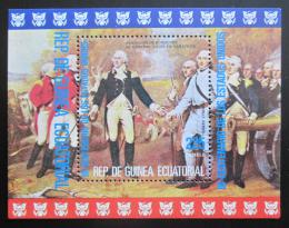 Poštovní známka Rovníková Guinea 1975 Americká revoluce Mi# Block 174 Kat 6€
