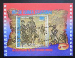 Poštová známka Rovníková Guinea 1975 Americká revolúcia Mi# Block 176 Kat 7.50€