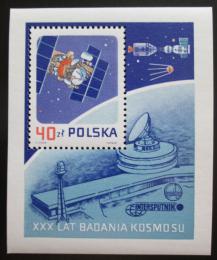 Poštová známka Po¾sko 1987 Prieskum vesmíru Mi# Block 105