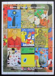 Poštové známky Guinea 1998 Umenie, Joan Miró Mi# N/N