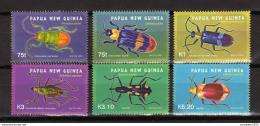 Poštové známky Papua Nová Guinea 2005 Chrobáky Mi# 1140-45 Kat 10€