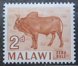 Poštová známka Malawi 1964 Zebu Mi# 3