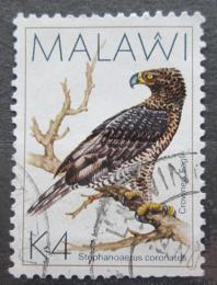 Poštová známka Malawi 1988 Orol korunkatý Mi# 515