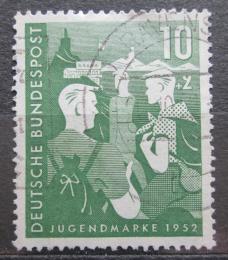 Poštová známka Nemecko 1952 Mládež a hostel Mi# 153 Kat 23€