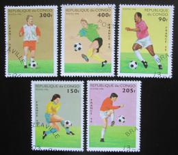 Poštové známky Kongo 1996 MS ve futbale Mi# 1444-48