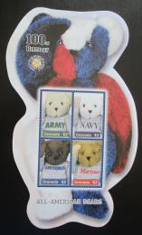 Poštové známky Grenada 2002 Plyšový medvídek, 100. výroèie Mi# 4998-5001