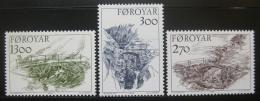 Poštové známky Faerské ostrovy 1986 Staré mosty Mi# 142-44 Kat 9€