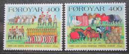 Poštové známky Faerské ostrovy 1994 Zvyky a obyèeje Mi# 270-71