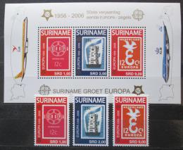Poštové známky Surinam 2006 Európa CEPT Mi# 2028-30, Block 100 Kat 22€
