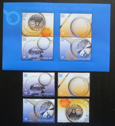 Poštové známky Slovinsko 2005 Európa CEPT Mi# 543-46 + Block 23