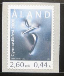 Poštovní známka Alandy, Finsko 2000 Gymnastický svaz Mi# 176