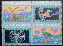 Poštové známky Marshallove ostrovy 1984 Nezávislost pošty Mi# 1-4
