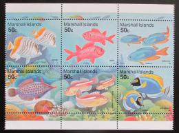 Poštové známky Marshallove ostrovy 1993 Ryby, ze sešitku Mi# 459-64