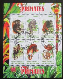 Poštové známky Burundi 2011 Opice Mi# N/N