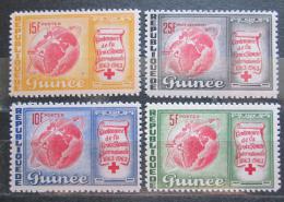 Poštové známky Guinea 1963 Mezinárodní èervený køíž, 100. výroèie Mi# 204-07