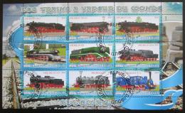 Poštové známky Džibutsko 2010 Lokomotívy Mi# N/N