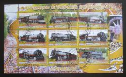 Poštové známky Džibutsko 2010 Lokomotívy Mi# N/N