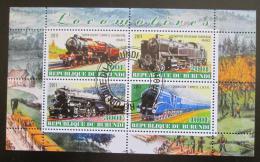 Poštové známky Burundi 2011 Lokomotívy Mi# N/N