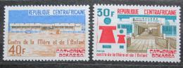 Poštové známky SAR 1974 Dìtské centrum Catherine Bokassa Mi# 349-50