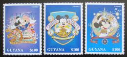 Poštové známky Guyana 1996 Disney, Mickey Mouse Mi# 5638-40 Kat 6€