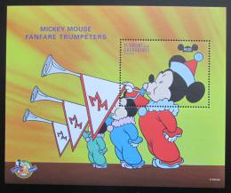 Poštovní známka Svatý Vincenc 1998 Disney, Mickey Mouse Mi# Block 451