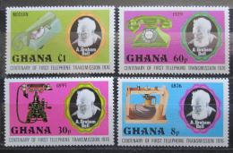 Poštové známky Ghana 1976 Telefon, 100. výroèie Mi# 662-65