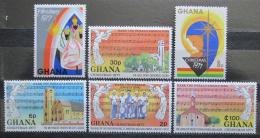 Poštové známky Ghana 1977 Vianoce Mi# 718-23 