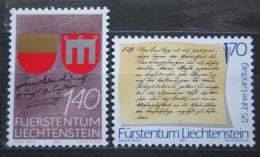 Poštové známky Lichtenštajnsko 1987 Výroèí Mi# 928-29 Kat 5€