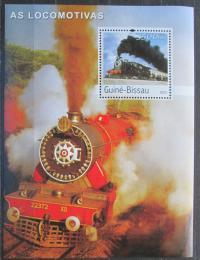 Poštová známka Guinea-Bissau 2003 Parní lokomotívy Mi# Block 433 Kat 14€