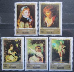 Poštové známky Fudžajra 1972 Umenie Mi# 858-62 Kat 6€