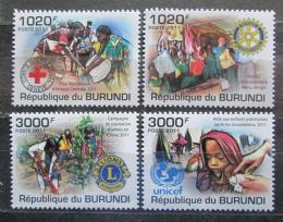 Potov znmky Burundi 2011 Humanitrn organizace Mi# 2226-29 Kat 9.50