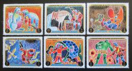 Poštové známky Adžmán 1971 Dobrodružství barona Münchhausena Mi# 1021-26
