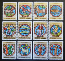 Poštové známky Adžmán 1971 Znamení zvìrokruhu Mi# 769-80