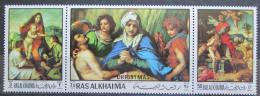 Poštové známky Rás al-Chajma 1970 Umenie, Andrea del Sarto Mi# 399-401 Kat 5€