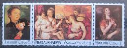 Poštové známky Rás al-Chajma 1970 Umenie, Tizian Mi# 368,370,372 Kat 5.10€