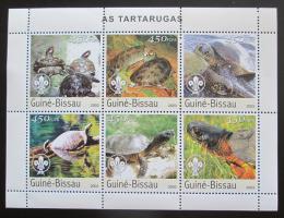 Poštové známky Guinea-Bissau 2003 Korytnaèky Mi# 2578-83 Kat 11€ - zväèši� obrázok