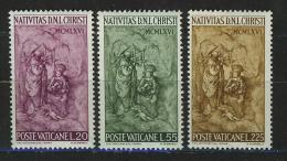 Poštové známky Vatikán 1966 Vianoce, narození Krista Mi# 514-16