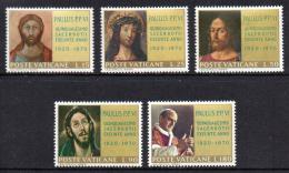 Poštové známky Vatikán 1970 Papež Pavel VI. a umenie Mi# 564-68
