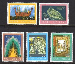 Poštové známky Vatikán 1974 Kresby z bible Mi# 635-39