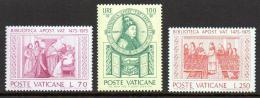 Poštové známky Vatikán 1975 Vatikánská knihovna, 500. výroèie Mi# 667-69