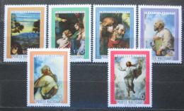 Poštové známky Vatikán 1976 Umenie, Raffael Mi# 683-88