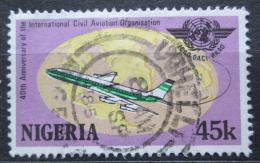 Poštová známka Nigéria 1984 Lietadlo Mi# 451