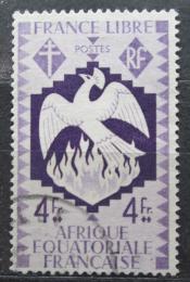 Poštová známka Francúzska Rovníková Afrika 1941 Fénix Mi# 173