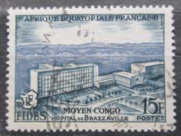 Poštová známka Francúzska Rovníková Afrika 1956 Nemocnice v Brazzaville Mi# 300