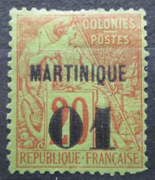 Poštová známka Martinik 1888 Koloniální alegorie pretlaè Mi# 3 Kat 24€